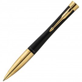 Ручка шариковая Parker "Urban Twist Black GT", ежедневник А5 черный, пакет, 880898