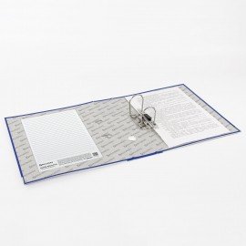 Папка-регистратор покрытие пластик, 75 мм, ПРОЧНАЯ, с уголком, BRAUBERG, синяя, 880909