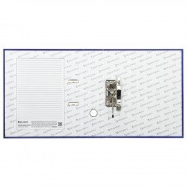 Папка-регистратор покрытие пластик, 75 мм, ПРОЧНАЯ, с уголком, BRAUBERG, синяя, 880909