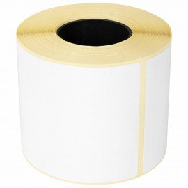 Этикетка термотрансферная ПОЛУГЛЯНЕЦ (75х120 мм), 300 этикеток в ролике, КОМПЛЕКТ 4 шт., 880966