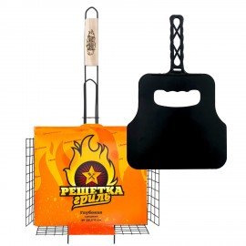 Решетка-гриль глубокая 360х285х60 мм + веер-опахало, КОМПЛЕКТ, 881203