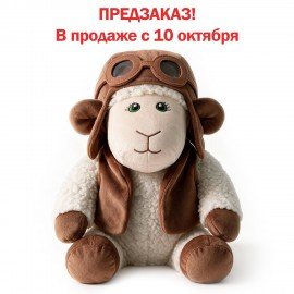 Подарок новогодний ЛЁТЧИК "Мягкая игрушка-символ 2027 года", НАБОР конфет 800 г, WELDAY (ВЭЛДЭЙ), 881404