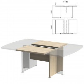 Модуль стола для переговоров "Приоритет" 1400х900х750 мм, кронберг (КОМПЛЕКТ)