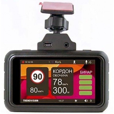Видеорегистратор с радар-детектором TrendVision Hybrid Signature EVO Wi 2CH GPS черный