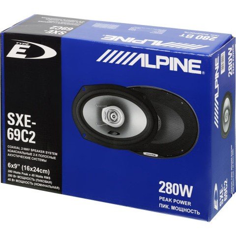 Колонки автомобильные Alpine SXE-69C2 280Вт 92дБ 15x23см (6x9дюйм) (ком.:2кол.) коаксиальные двухполосные