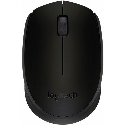 Мышь Logitech B170 черный/темно-серый оптическая (1000dpi) беспроводная USB для ноутбука (2but)