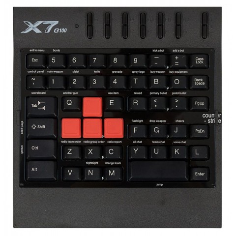 Игровой блок A4Tech X7-G100 черный USB Multimedia for gamer