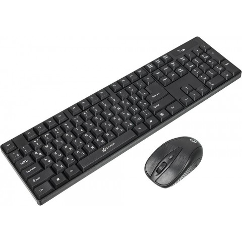 Клавиатура + мышь Оклик 210M клав:черный мышь:черный USB беспроводная (612841)
