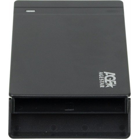 Внешний корпус для HDD/SSD AgeStar 3UB2P3 SATA III USB3.0 пластик черный 2.5"