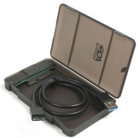 Внешний корпус для HDD/SSD AgeStar 31UBCP3 SATA USB3.1 пластик черный 2.5"