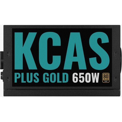 Блок питания Aerocool ATX 650W KCAS PLUS GOLD 650W ARGB 80+ gold (20+4pin) APFC 120mm fan 6xSATA RTL