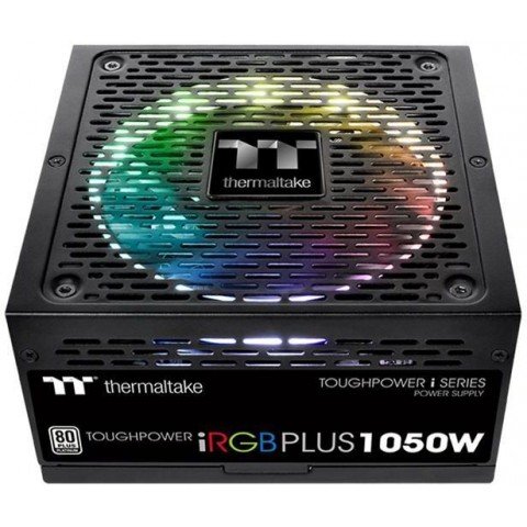 Блок питания Thermaltake ATX 1050W Toughpower iRGB Plus (DIGITAL) 80+ platinum (20+4pin) APFC 140mm fan color LED 12xSATA Cab Manag RTL