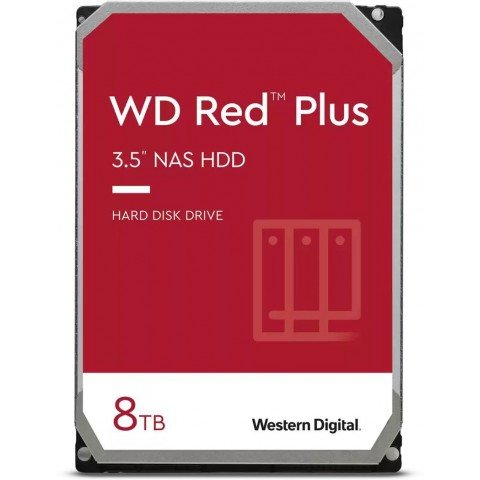 Жесткий диск WD SATA-III 8Tb WD80EFZZ Red Plus (5640rpm) 128Mb 3.5"