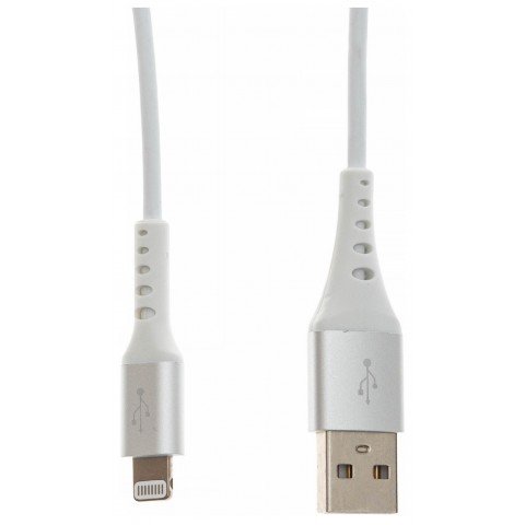 Кабель Cactus CS-LG.USB.A-1.2 USB (m)-Lightning (m) 1.2м белый блистер