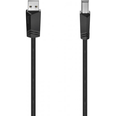 Кабель Hama H-200604 ver2.0 USB A (m) USB B(m) 5м (00200604) черный