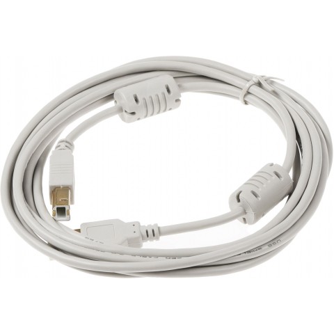 Кабель USB A(m) USB B(m) 3м феррит.кольца серый