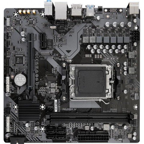Материнская плата Gigabyte A620M H SocketAM5 AMD A620 2xDDR5 mATX AC`97 8ch(7.1) GbLAN RAID+VGA+HDMI