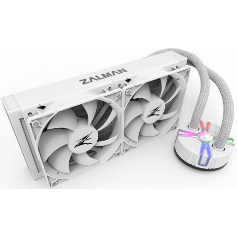 Система водяного охлаждения Zalman Reserator5 Z24 Soc-AM5/AM4/1151/1200/2066/2011/1700 белый 4-pin 18-37dB Al+Cu 350W 2000gr Ret