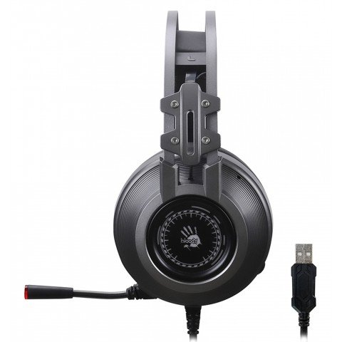 Наушники с микрофоном A4Tech Bloody J527 серый 2м мониторные USB оголовье (J527)