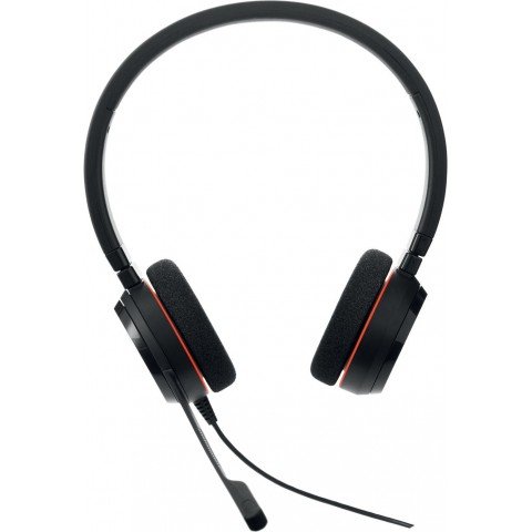 Наушники с микрофоном Jabra Evolve 20 UC Duo черный 1.2м накладные USB оголовье (4999-829-209)