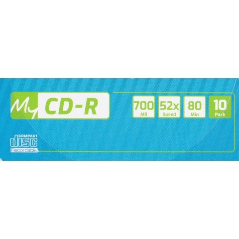 Диск CD-R MyMedia 700Mb 52x Pack wrap (10шт) (69204)