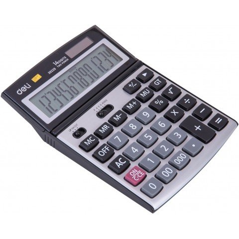 Калькулятор настольный Deli E39229 серебристый 14-разр.