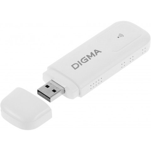 Модем 3G/4G Digma Dongle Wi-Fi DW1960 USB Wi-Fi Firewall +Router внешний белый
