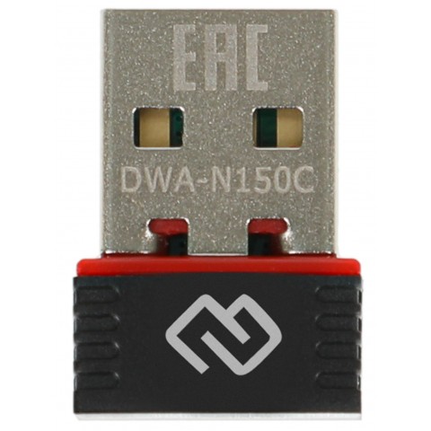 Сетевой адаптер Wi-Fi Digma DWA-N150C N150 USB 2.0 (ант.внутр.) 1ант. (упак.:1шт)
