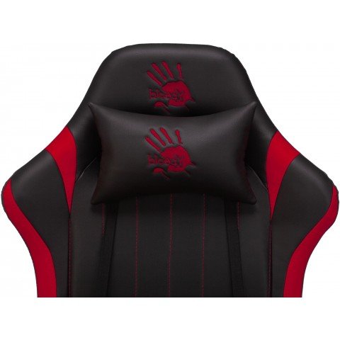 Кресло игровое A4Tech Bloody GC-990 черный/красный эко.кожа крестов. металл