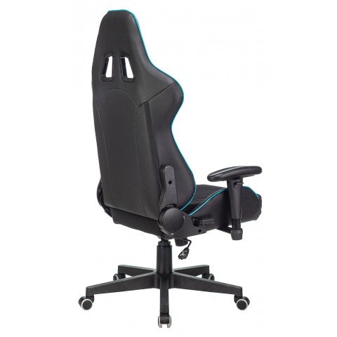 Кресло игровое A4Tech X7 GG-1100 черный/голубой текстиль/эко.кожа крестов. пластик