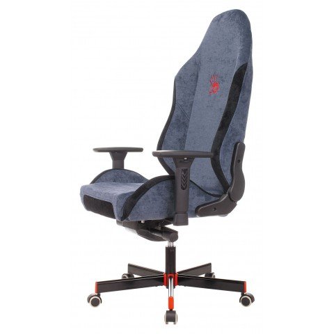 Кресло игровое A4Tech Bloody GC-470 синий с подголов. крестов. металл