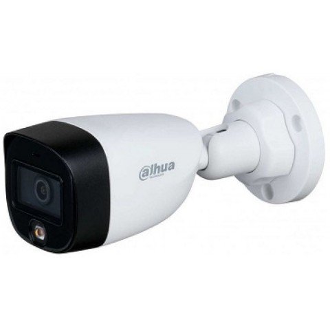 Камера видеонаблюдения аналоговая Dahua DH-HAC-HFW1209CLP-LED-0280B-S2 2.8-2.8мм HD-CVI HD-TVI цв. корп.:белый