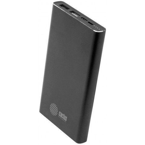 Мобильный аккумулятор Cactus CS-PBFSJT-10000 10000mAh 2.1A черный