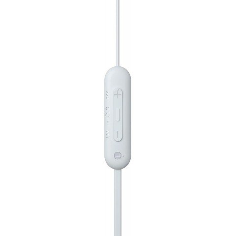 Гарнитура внутриканальные Sony WI-C100 белый беспроводные bluetooth шейный обод