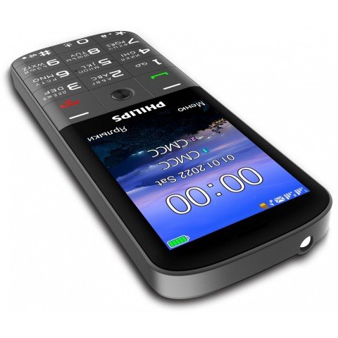 Мобильный телефон Philips E227 Xenium 32Mb темно-серый моноблок 2Sim 2.8" 240x320 0.3Mpix GSM900/1800 FM microSD
