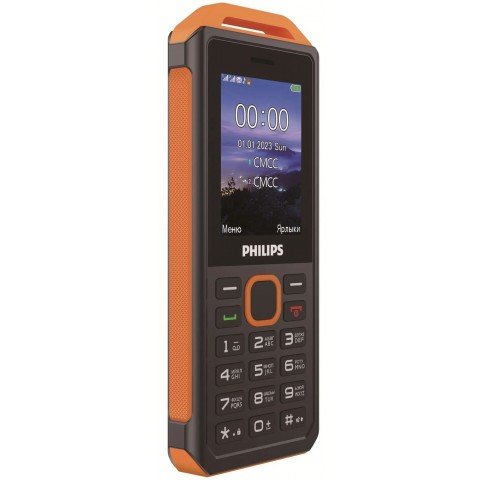 Мобильный телефон Philips E2317 Xenium желтый моноблок 2Sim 2.4" 240x320 Nucleus 0.3Mpix GSM900/1800 MP3 FM microSDHC max32Gb