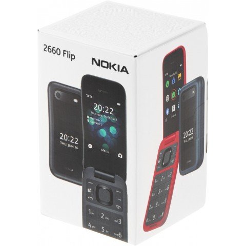 Мобильный телефон Nokia 2660 TA-1469 DS EAC черный раскладной 3G 4G 2Sim 1.8" 120x160 Series 30+ 0.3Mpix GSM900/1800 GSM1900 FM Micro SD max32Gb