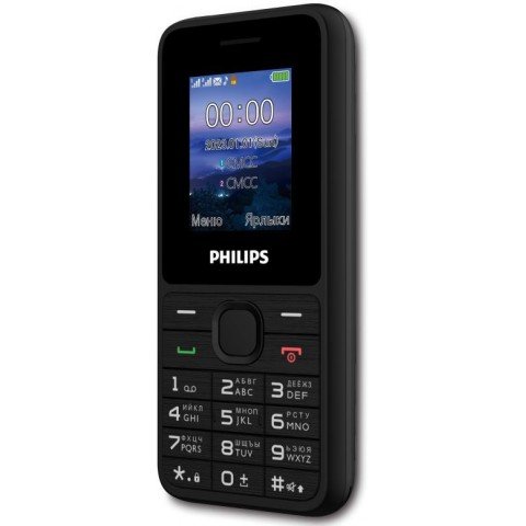 Мобильный телефон Philips E2125 Xenium черный моноблок 2Sim 1.77" 128x160 Thread-X GSM900/1800 MP3 FM microSD