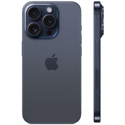 Смартфон Apple A3104 iPhone 15 Pro 256Gb синий титан моноблок 3G 4G 2Sim 6.1" 1179x2556 iOS 17 48Mpix 802.11 a/b/g/n/ac/ax NFC GPS GSM900/1800 TouchSc Protect