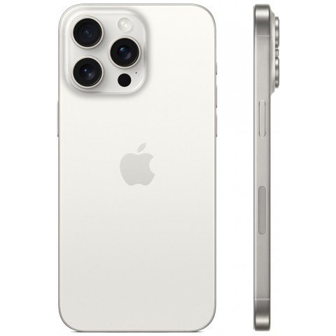 Смартфон Apple A3105 iPhone 15 Pro Max 512Gb белый титан моноблок 3G 4G 1Sim 6.7" 1290x2796 iOS 17 48Mpix 802.11 a/b/g/n/ac/ax NFC GPS GSM900/1800 TouchSc Protect