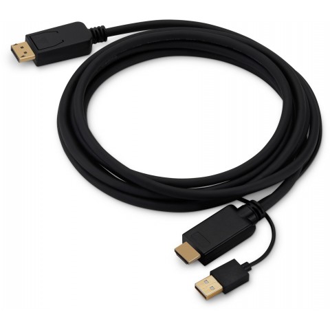 Кабель аудио-видео Buro HDMI (m)/DisplayPort (m) 3м. Позолоченные контакты черный (HDMI-DP-3M)