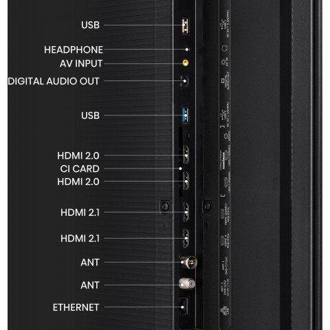 Телевизор LED Hisense 65" 65UXKQ темно-серый 4K Ultra HD 120Hz DVB-T DVB-T2 DVB-C DVB-S DVB-S2 USB WiFi Smart TV