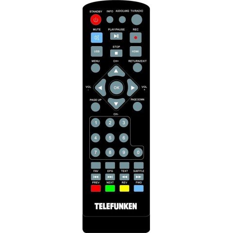 Ресивер DVB-T2 Telefunken TF-DVBT251 черный